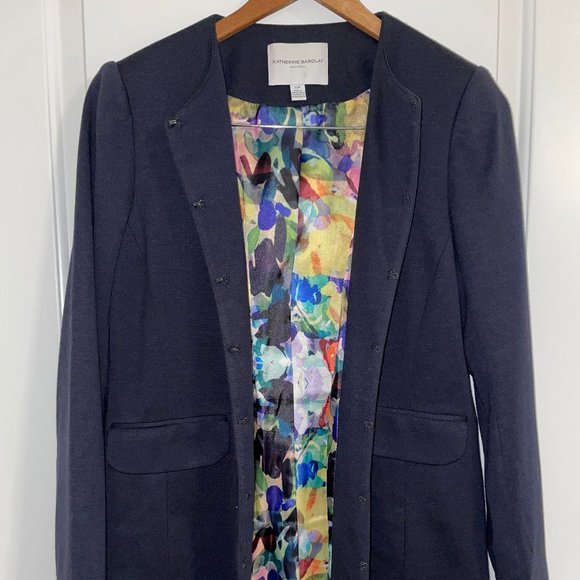 Blue Dress-length Jacket - Picture 1 of 4